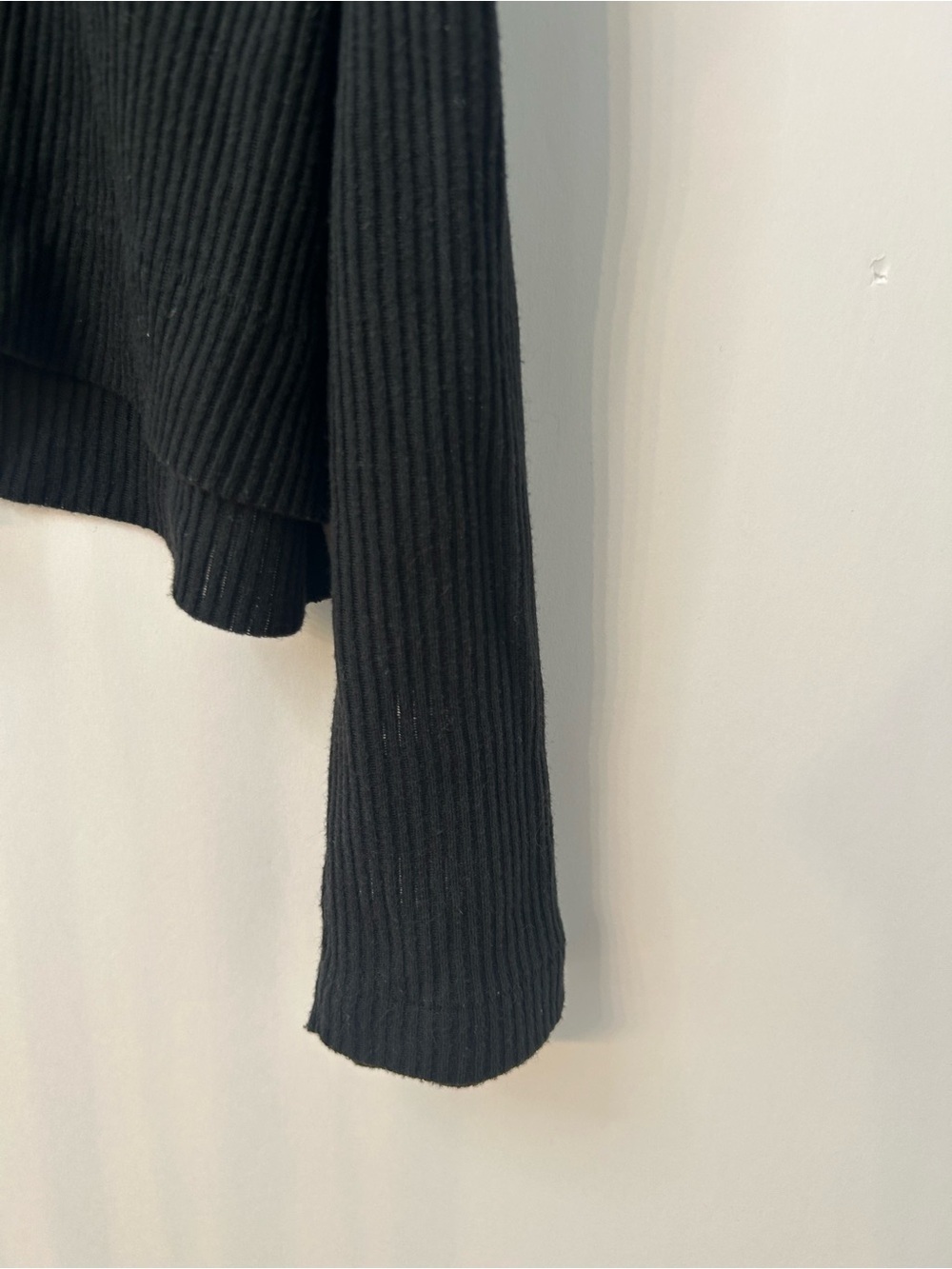 Rag & Bone/JEAN Women’s Black Ribbed Sweater, Size Large - Picture 2 of 6